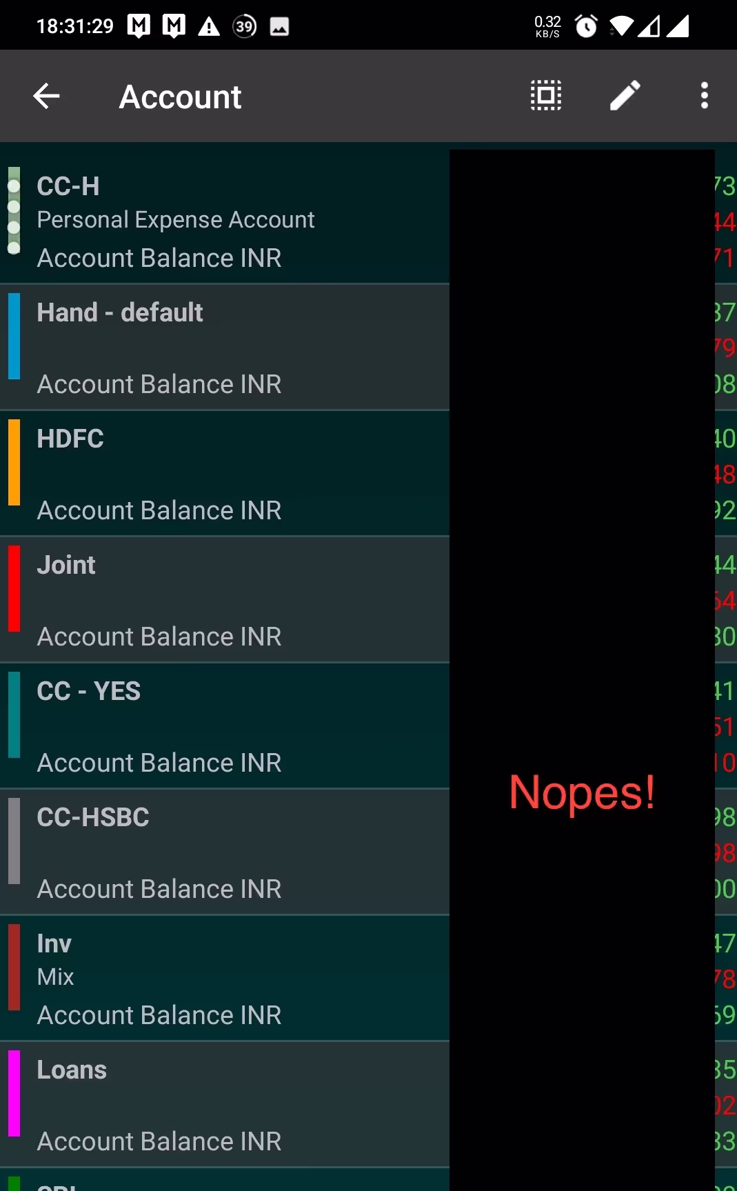 *Now you know what credit cards I have*